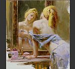 Pino Canvas Paintings - Morning Reflections
